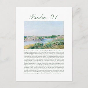 Psaume 91 carte postale verset biblique