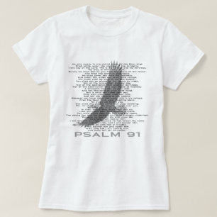 Psaume 91 Ecriture Art avec T-shirt Aigle