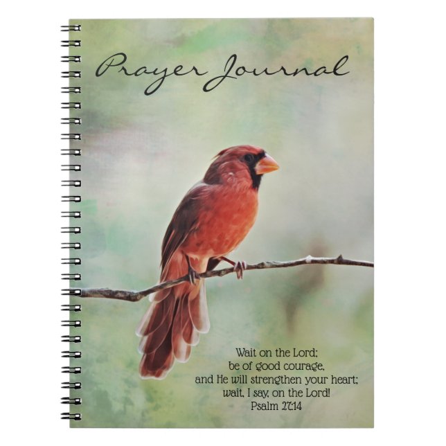 Psaume du Journal de prière du Cardinal rouge 27:4 (Devant)