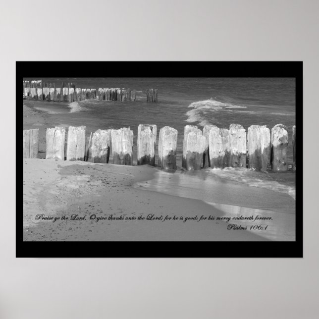 Psaumes 106:1 Poster (Devant)