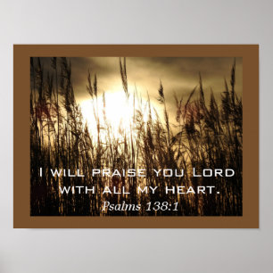 Psaumes 138:1 _ Poster Art