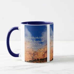 Psaumes 92:15 Verset Bible Mug à deux tons