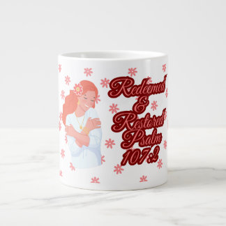 Psaumes de la Bible 107:2 Mug de café géant