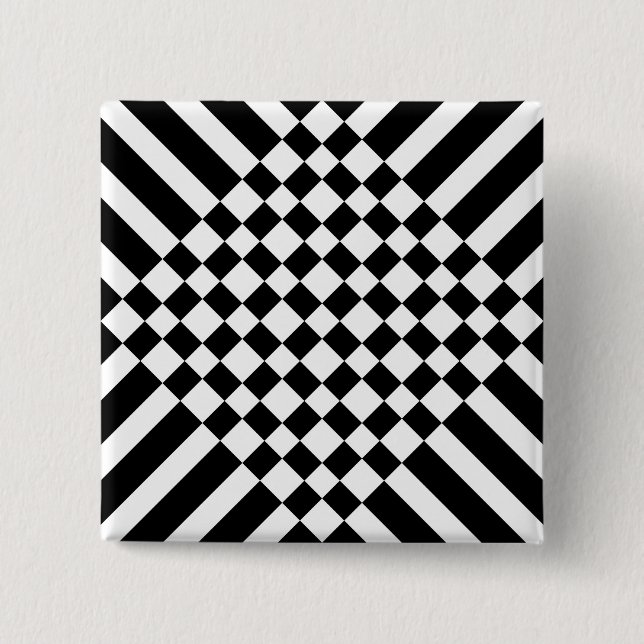 pseudo chess board 2 inch square button (Front)
