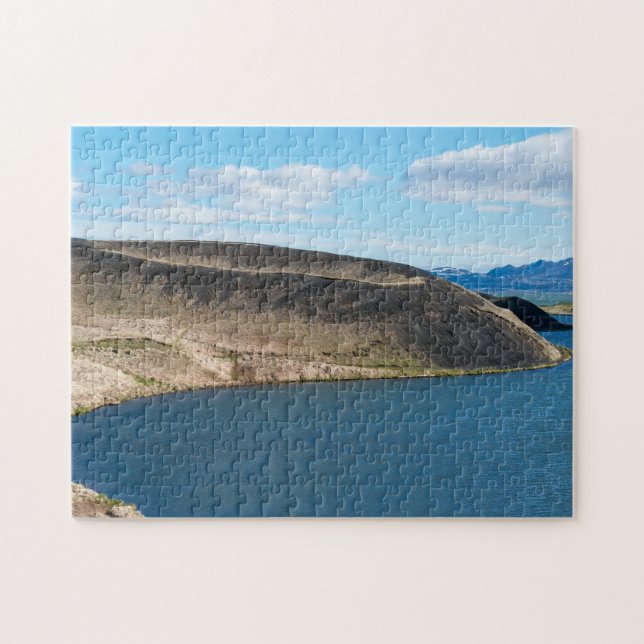 Pseudo-craters in the lake Myvatn - Iceland Jigsaw Puzzle (Horizontal)