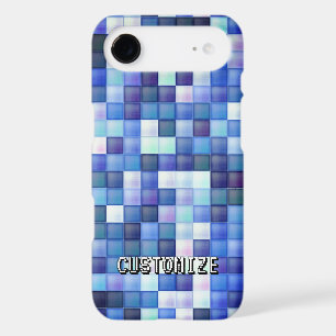 Pseudo de joueur personnalisé Blue 8-Bit Pixel Mot