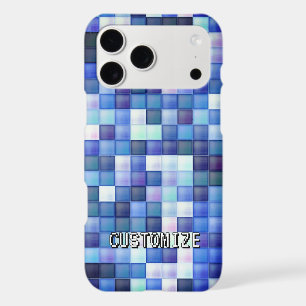 Pseudo de joueur personnalisé Blue 8-Bit Pixel Mot