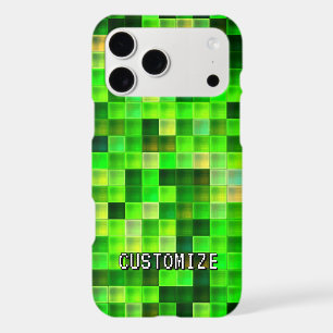 Pseudo de joueur personnalisé Motif carré vert Pix