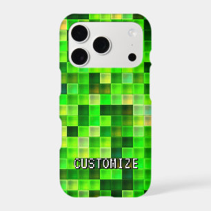 Pseudo de joueur personnalisé Motif carré vert Pix