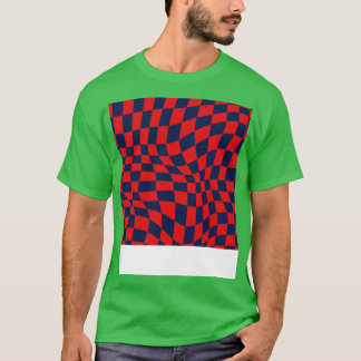 PSG Distorted Chequered Pattern TShirt