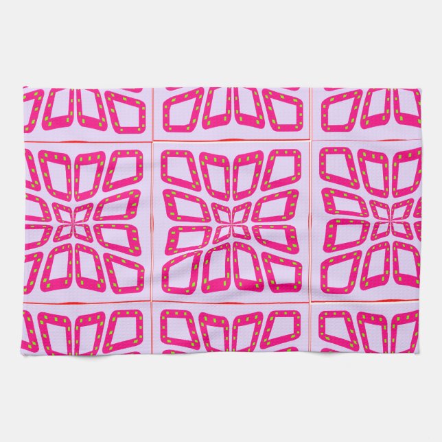 PSG Dots Pinched Tiles. Kitchen Towel (Horizontal)