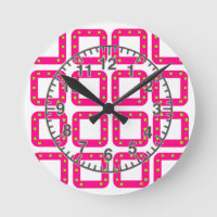 PSG Dots Round Clock
