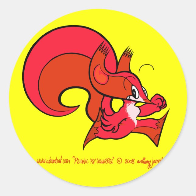 Psi Squirrel Sticker 1 (Front)