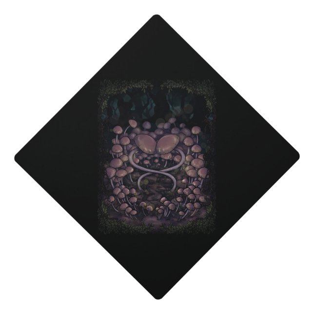 Psilocybe Allenii Graduation Cap Topper (Front)