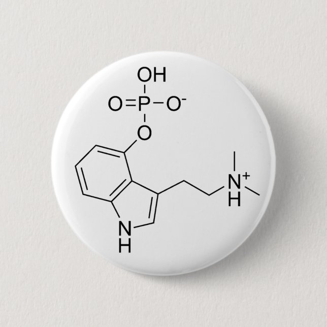 psilocybin 2 inch round button (Front)