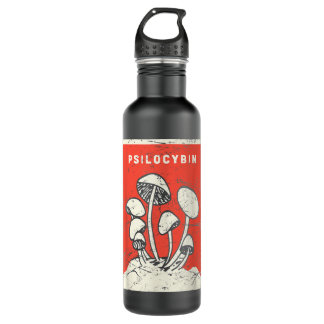 Psilocybin Retro Psychedelic Magic Mushrooms 710 Ml Water Bottle