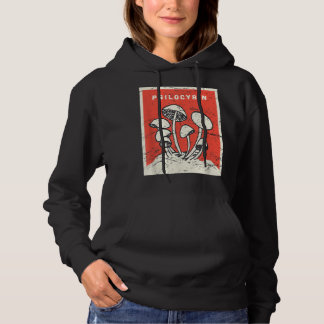 Psilocybin   Retro Psychedelic Magic Mushrooms  Hoodie