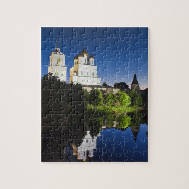 Pskov Kremlin and Trinity Cathedral Jigsaw Puzzle (Vertical)