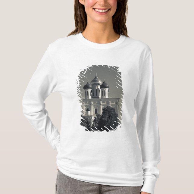 Pskov Kremlin and Trinity Cathedral T-Shirt (Front)