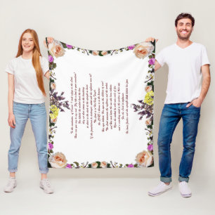 PSLAM-11ת The lord is in his holy temple, Fleece Blanket