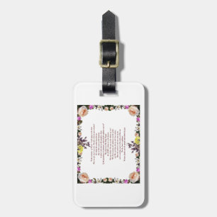 PSLAM-11ת The lord is in his holy temple, Luggage Tag