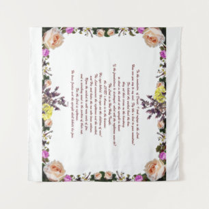 PSLAM-11ת The lord is in his holy temple, Tapestry