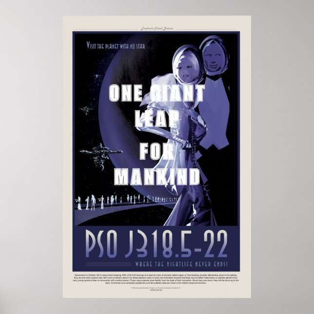 PSO J318.5-22 - Space Tourism Poster (Front)