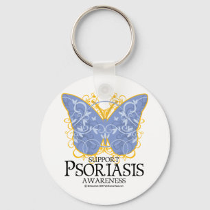Psoriasis Butterfly Keychain