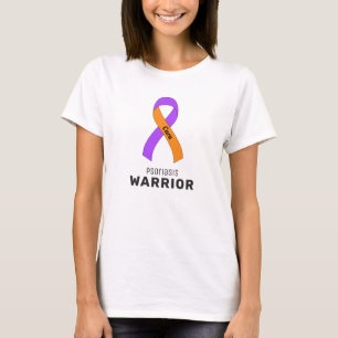 Psoriasis Ribbon White T-Shirt
