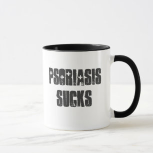 "Psoriasis Sucks" Customizable mug! Mug