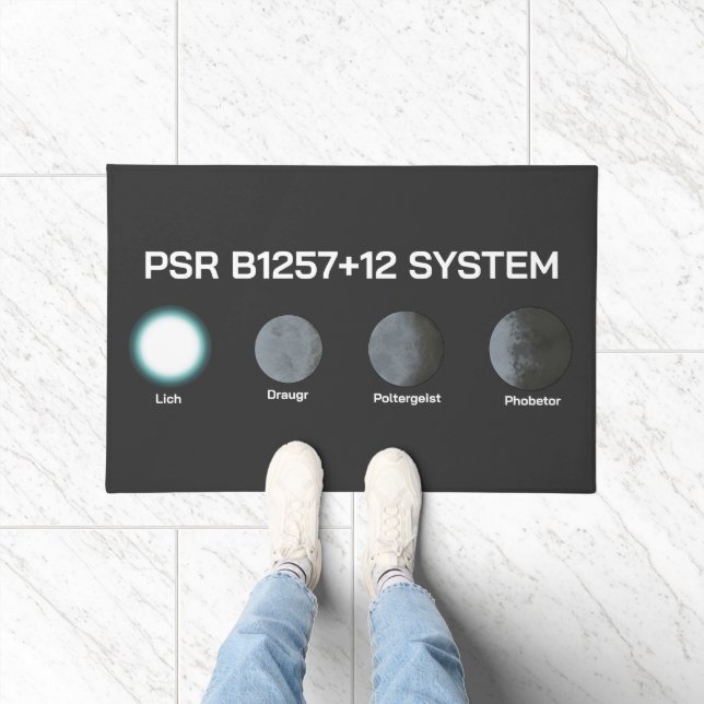 PSR B1257+12 System Doormat (Indoor)
