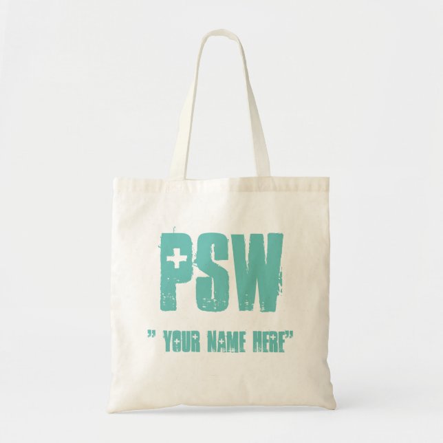 PSW Tote bag, work bag, Personal Support Worker (Front)