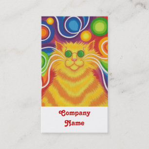 Psy-cat-delic carte de visite portrait blanc dos