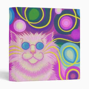 Psy-cat-delic classeur rose