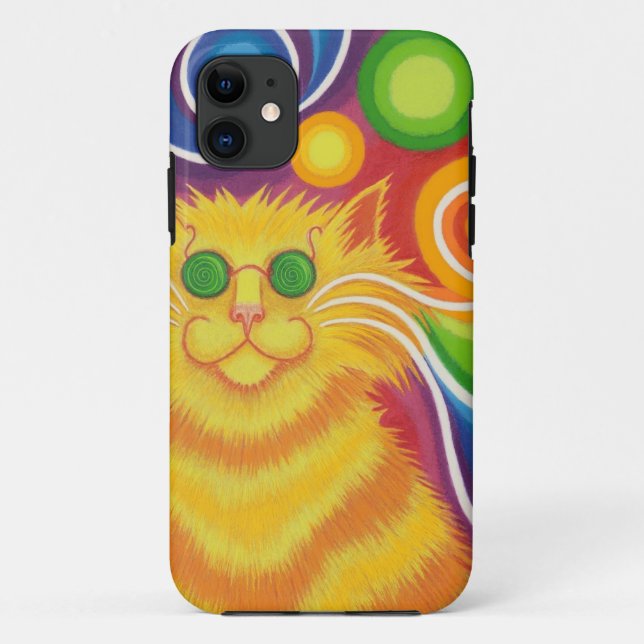 Psy-cat-delic iPhone case (Back)