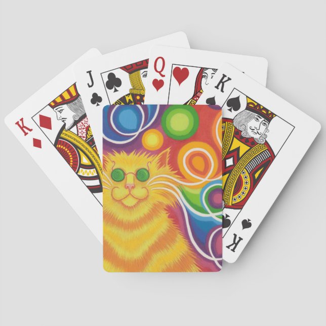 Psy-cat-delic playing cards (Back)