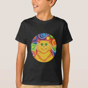 'Psy-cat-delic round 'Groovy Man!' t-shirt