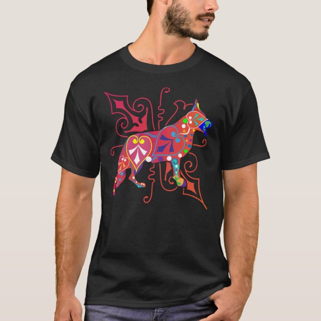 Psy German Shepherd Dog T-Shirt (Front)
