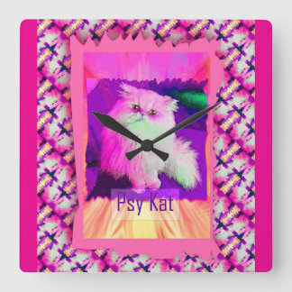 Psy Kat eWatch Square Wall Clock