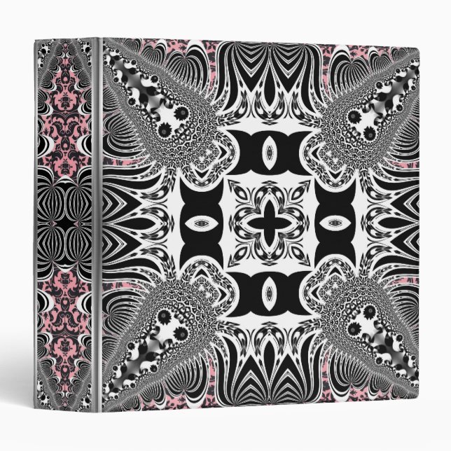 Psy Tribal Medieval Damask Album Binder (Front/Spine)