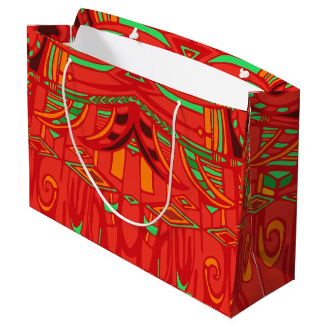 Psy wings large gift bag (Back Angled)