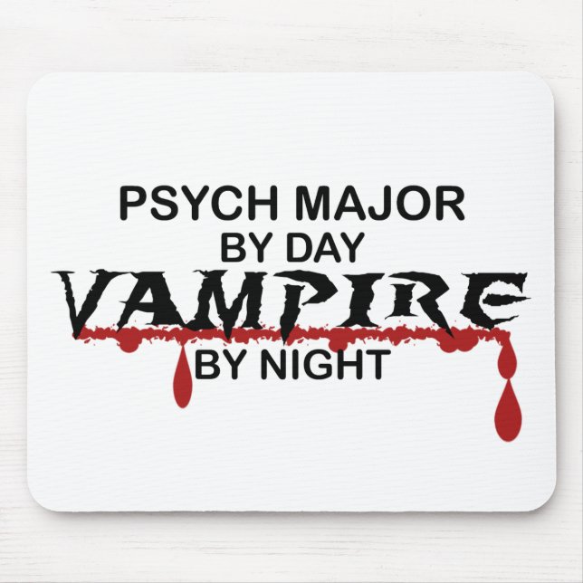 Psych Major Vampire by Night Mouse Pad (Front)