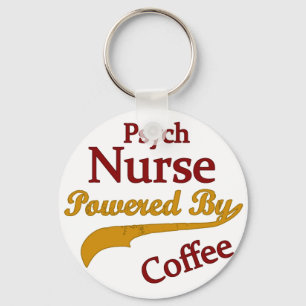 Psych Norse Powered By Coffee Keychain