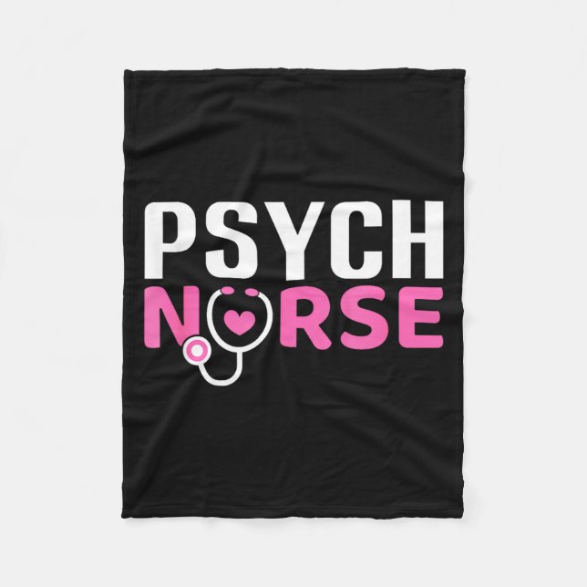 Psych Nurse Believe In Yourself Sitive Quote Desig Fleece Blanket (Front)