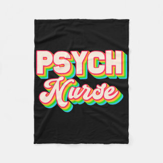 Psych Nurse Psychiatric Nursing Department Mental Fleece Blanket