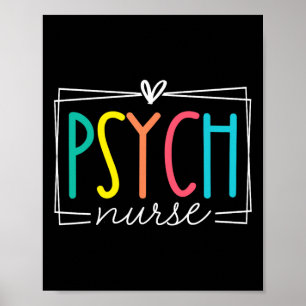Psych Nurse Psychiatric Nursing Rn Cute Appreciati Poster