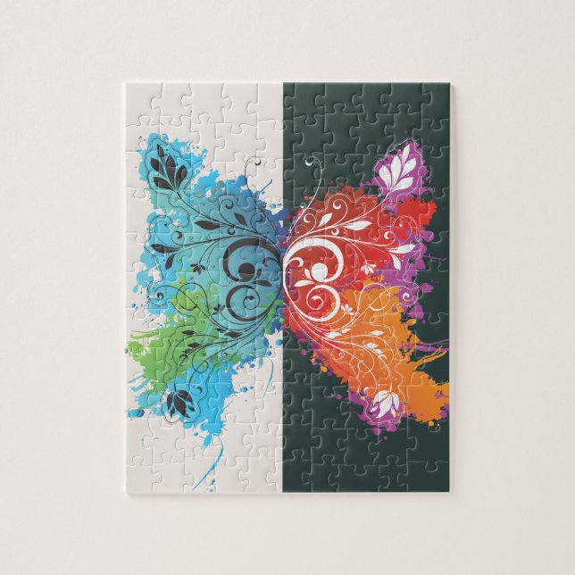 Psychadelic Butterfly Jigsaw Puzzle (Vertical)