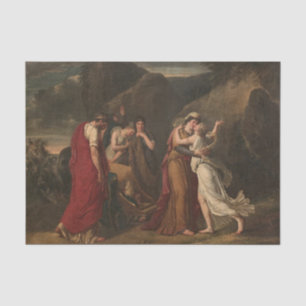 Psyche Bidding Farewell to Her Family by Benoist Tissue Paper