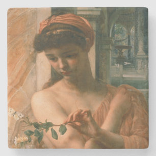 Psyche in the Temple of Love (by Edward Poynter) Stone Coaster