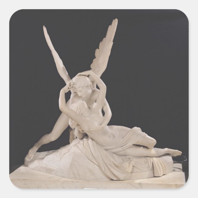 Psyche Revived by the Kiss of Cupid 1787-93 Square Sticker (Front)